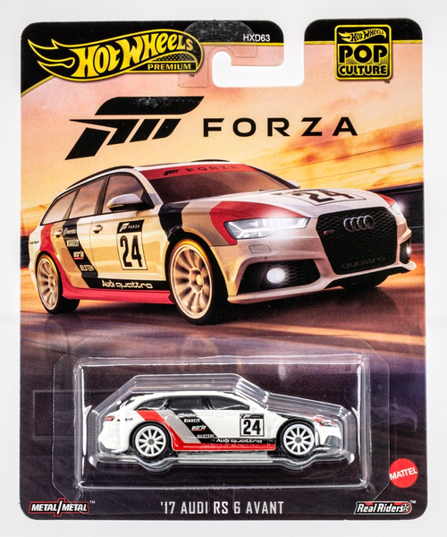 2024 Hot Wheels Pop Culture '17 Audi RS 6 Avant WHITE | FORZA | FSC