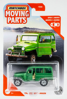 2020 Matchbox Moving Parts FWD35 1962 Jeep Willys Wagon GREEN METALLIC | FSC