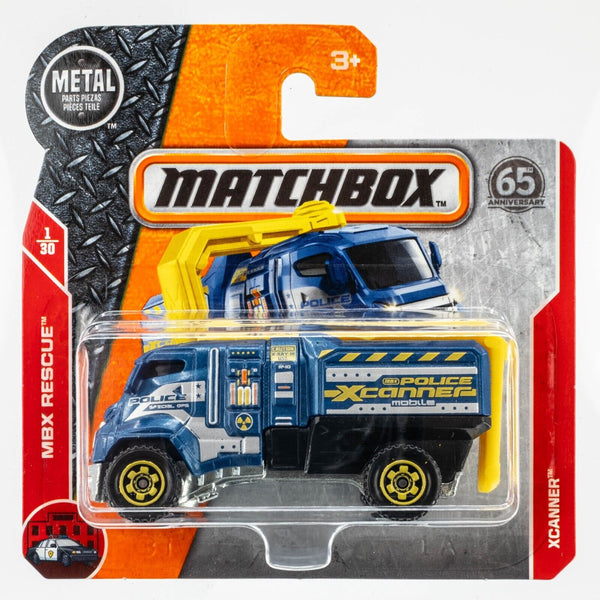 2018 Matchbox #36 Xcanner BLUE | YELLOW | POLICE XCANNER | FSSC