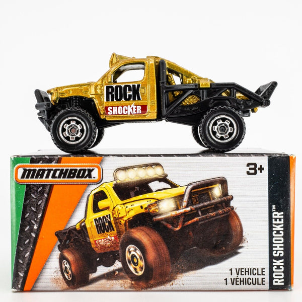 2016 Matchbox Power Grabs #125 Rock Shocker GOLD METALLIC | FSB