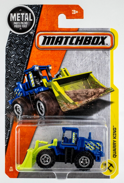 2017 Matchbox #76 Quarry King BLUE | POLICE | MINT