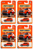 2024 Matchbox #16 '19 Jeep Renegade OMAHA ORANGE | 4-PACK LOT | FSC