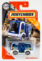 2020 Matchbox #3 MBX Self-Driving Bus BLUE | WHITE | FSC