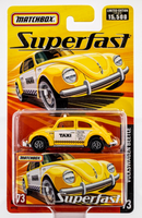 2005 Matchbox Superfast #73 Volkswagen Beetle YELLOW | TAXI | FSC