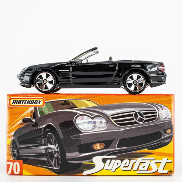 2005 Matchbox Superfast Autobahn #70 Mercedes-Benz SL55 AMG BLACK | MINT