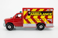 2017 Matchbox #77 2009 Ford E-350 Ambulance RED | EMERGENCY AMBULANCE | MINT