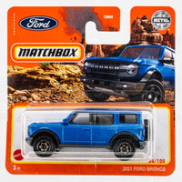 2022 Matchbox #34 2021 Ford Bronco VELOCITY BLUE | FSSC