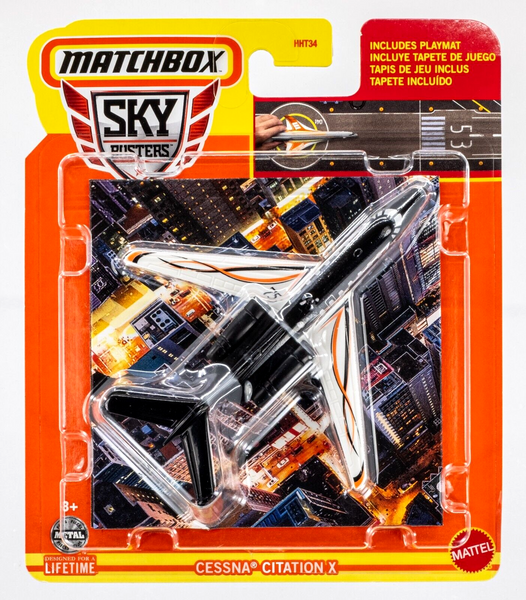 2024 Matchbox Sky Busters #3 Cessna Citation X BLACK ENGINE VARIATION | FSC