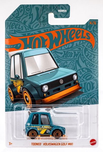 2024 Hot Wheels Pearl and Chrome Mix 2 #4 Tooned Volkswagen Golf MK1 TEAL | FSC