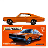 2022 Matchbox Power Grabs #51 1966 Dodge Charger OMAHA ORANGE | FSB