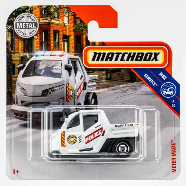 2019 Matchbox #100 Meter Made WHITE | POLICE | FSSC