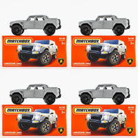 2024 Matchbox Power Grabs #96 Lamborghini LM002 FLAT SILVER | 4-PACK LOT | FSB