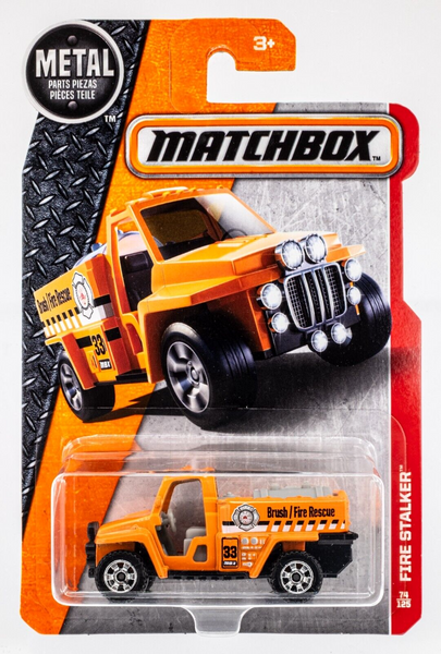 2017 Matchbox #74 Fire Stalker LIGHT ORANGE | BRUSH FIRE RESCUE | FSC