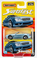 2006-2007 Matchbox Superfast #70 Mercedes-Benz SL55 AMG BLUE METALLIC | FSC