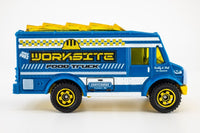 2017 Matchbox #53 Chow Mobile BLUE | WORKSITE FOOD TRUCK | MINT