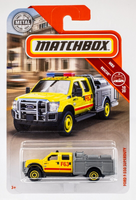 2019 Matchbox #47 Ford F-550 Super Duty YELLOW | UNIT 2 F63 | FSC