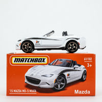 2022 Matchbox Power Grabs #61 Mazda MX-5 Miata CRYSTAL WHITE | FSB