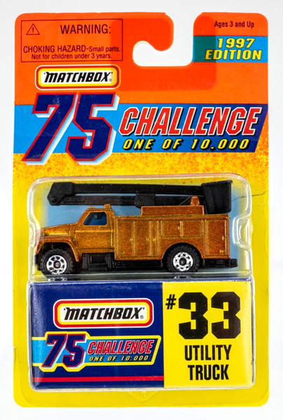 1997 Matchbox Gold Challenge #33 (Ford) Utility Truck GOLD | FSC