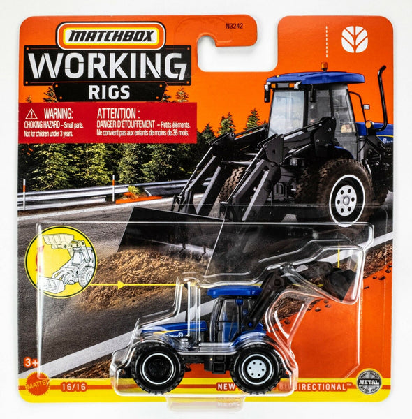 2022 Matchbox Working Rigs #16 New Holland Bidirectional TV6070 BLUE | FSC