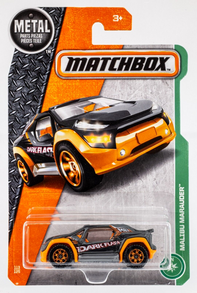 2017 Matchbox #113 Malibu Marauder GREY | ORANGE | MBX DARK FLASH | FSC