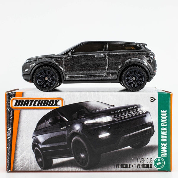 2017 Matchbox Power Grabs #100 Range Rover Evoque CARPATHIAN GREY METALLIC | FSB