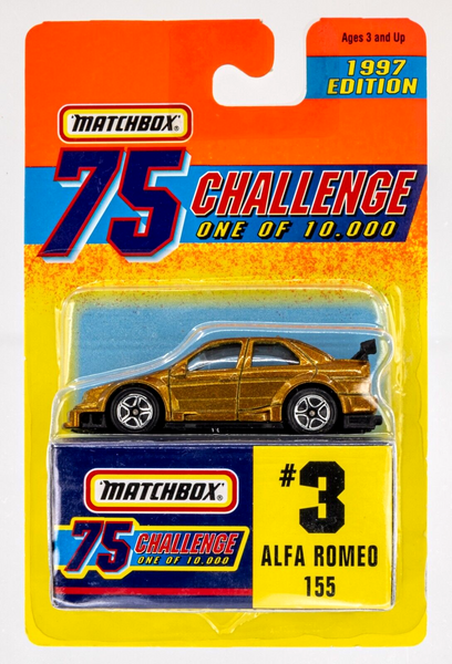 1997 Matchbox Gold Challenge #Alfa Romeo 155 GOLD METALLIC | FSC