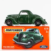 2024 Matchbox Power Grabs #62 1936 Ford Coupe ARMORY GREEN | FSB