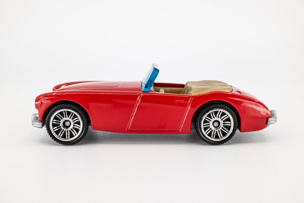 2018 Matchbox #87 '63 Austin Healey Roadster 3000 MK2 TARTAN RED | MINT