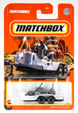 2022 Matchbox #98 MBX Cycle Trailer WHITE PEARL | SHERIFF IMPOUND | CHOPPER