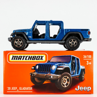 2021 Matchbox Power Grabs #36 '20 Jeep Gladiator HYDRO BLUE PEARL | FSB