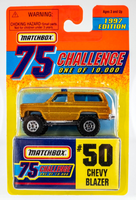 1997 Matchbox Gold Challenge #50 Chevy Blazer 4x4 GOLD | FSC