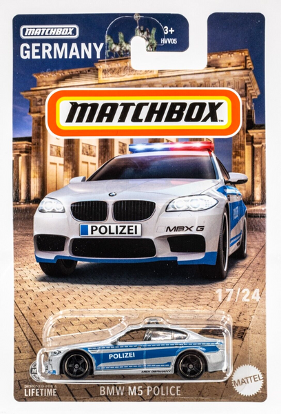 2024 Matchbox Germany #17 BMW M5 Police SILVER | POLIZEI | FSC