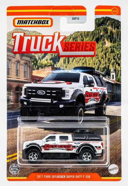 2021 Matchbox Truck Series #11 2017 Ford Skyjacker Super Duty F-350 WHITE | FSC