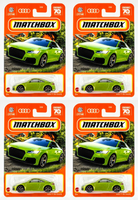 2023 Matchbox #2 Audi TT RS Coupe KYALAMI GREEN METALLIC | 4-PACK LOT | FSC