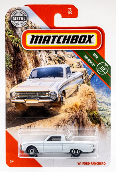 2020 Matchbox #75 '61 Ford Ranchero CORINTHIAN WHITE | RINGED DISC WHEEL | FSC