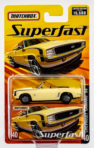 2005 Matchbox Superfast #40 Chevrolet Camaro SS BUTTERNUT YELLOW | FSC