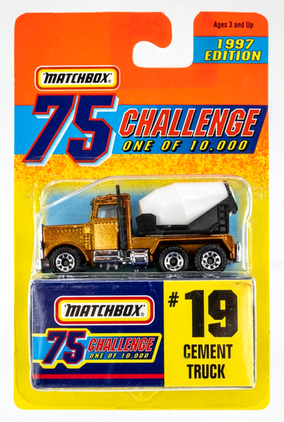 1997 Matchbox Gold Challenge #19 (Peterbilt) Cement Truck GOLD | FSC