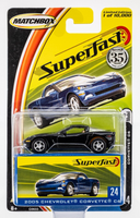 2004 Matchbox Superfast #24 Chevrolet Corvette C6 BLACK | FSC