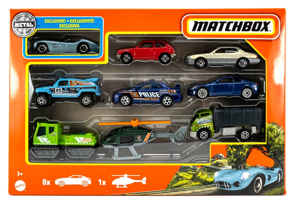 2022 Matchbox 9-Pack w/Exclusive 1956 Aston Martin DBR1 BLUE METALLIC | FSB