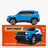 2022 Matchbox Power Grabs #6 '19 Jeep Renegade SIERRA BLUE | FSB