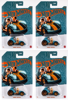 2024 Hot Wheels Pearl and Chrome Mix 2 #5 Tooned Twin Mill | 4-PACK LOT | FSC