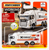 2024 Matchbox Working Rigs #13 Scania Tactical Command Center WHITE | FIRE | FSC