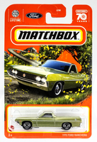 2023 Matchbox #17 1970 Ford Ranchero GREEN STARDUST METALLIC | DISC WHEEL | FSC