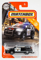 2020 Matchbox #48 2016 Ford Interceptor Utility BLACK | HIGHWAY PATROL | FSC