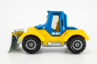 2024 Matchbox "Construction V" Tractor Plow BLUE | INC CONSTRUCTION | MINT