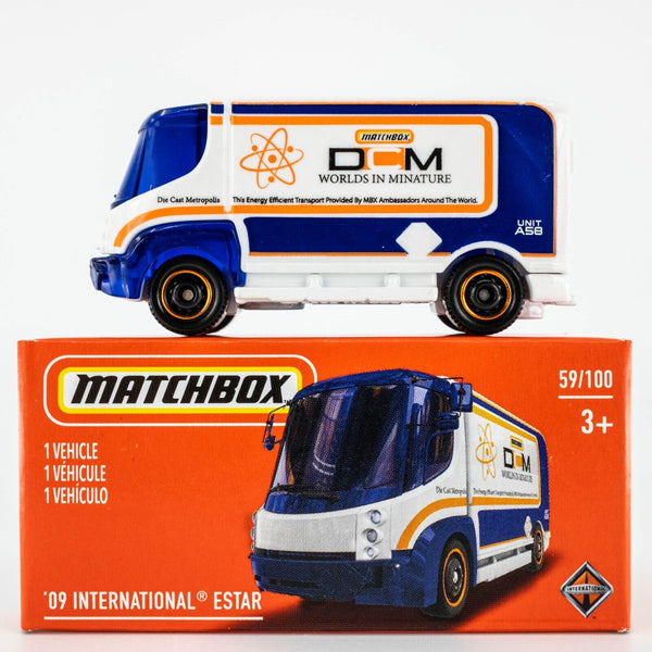 2021 Matchbox Power Grabs #59 '09 International eStar Van WHITE | DCM | FSB