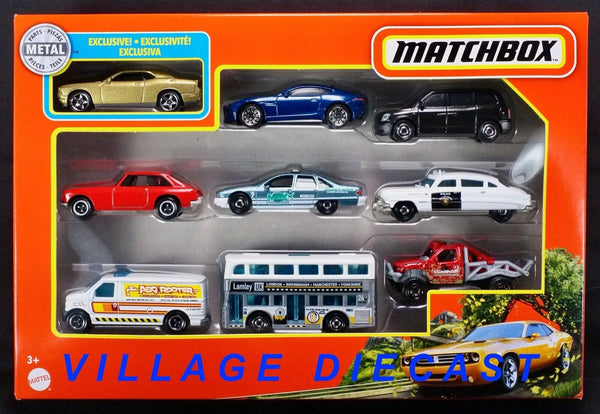 2021 Matchbox 9-Pack w/Exclusive 2008 Dodge Challenger SRT8 GOLD RUSH | FSB