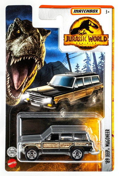 2022 Matchbox Jurassic World Dominion '89 Jeep Wagoneer CLASSIC BLACK | FSC