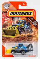 2020 Matchbox #92 MBX Backhoe BLUE | YELLOW | INC CONSTRUCTION | FSC