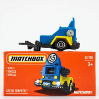 2021 Matchbox Power Grabs #62 Speed Trapper BLUE | INC CONSTRUCTION | FSB